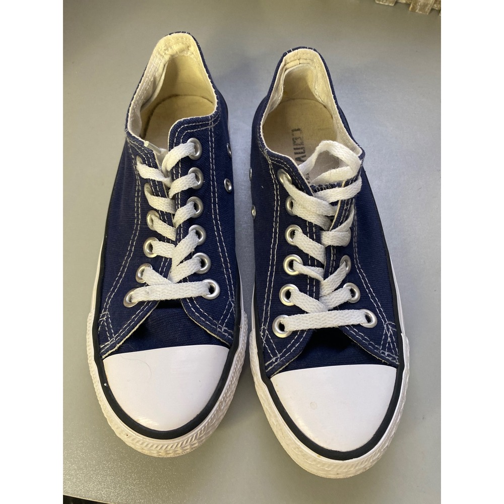 Converse All Star Navy Blue Canvas Low Top Sneakers Women's Size 5
